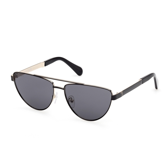 MAX&CO MO0129-01A-57 SHINY BLACK NEW AVIATOR SUNGLASSES Size- 57:14:140MM Unisex - Picture 5 of 5